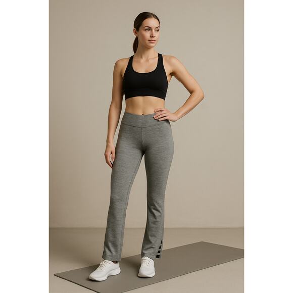 Athleisure Yoga Lounge Gray Heather Bootcut Pants prAna Small - Picture 1 of 7